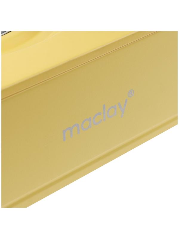 Плита газовая портативная maclay, для кемпинга, 20×32.5×10.5 см, бежевая