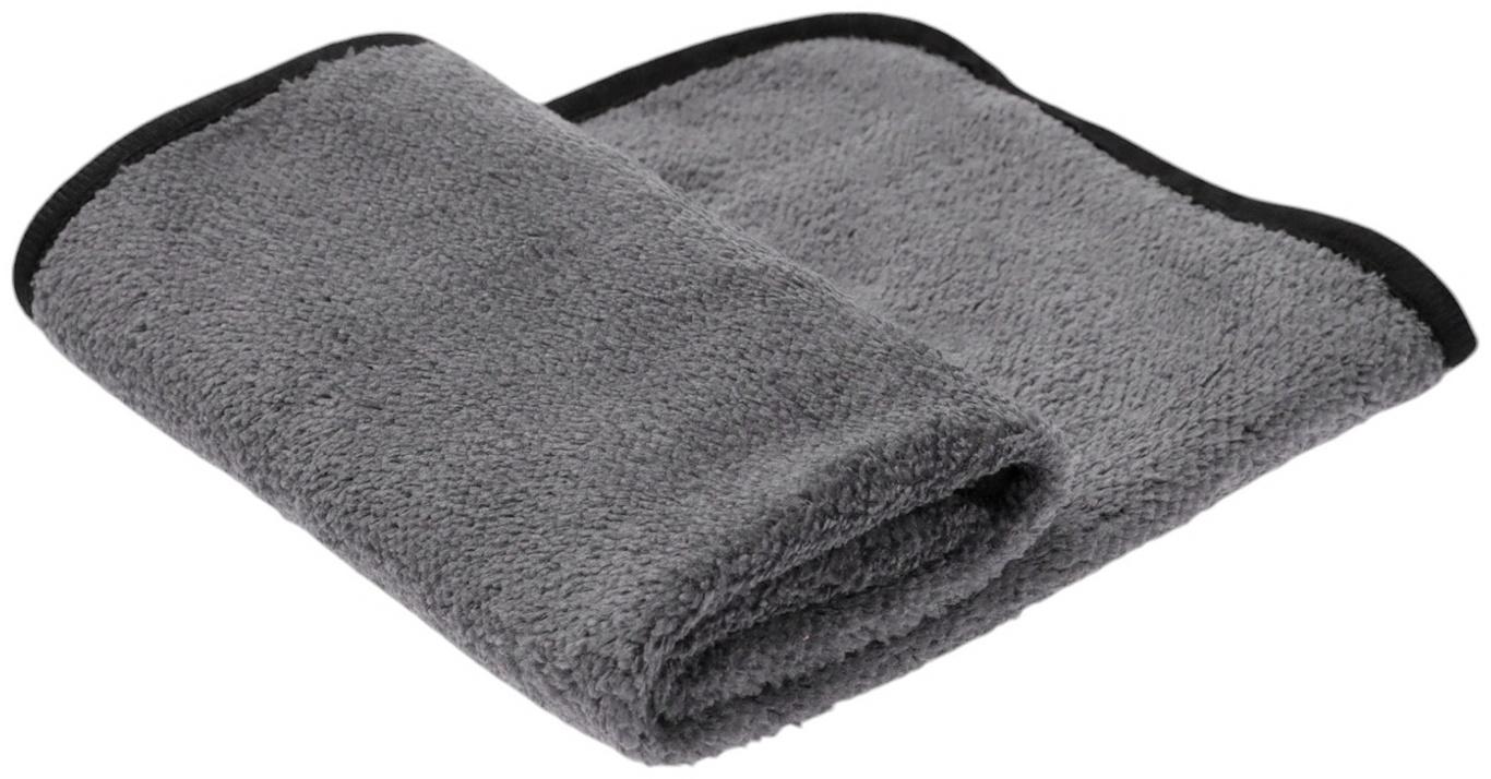 Тряпка для мытья авто, CARTAGE, микрофибра, 400 г/м², 30×40 cм, розово-серая