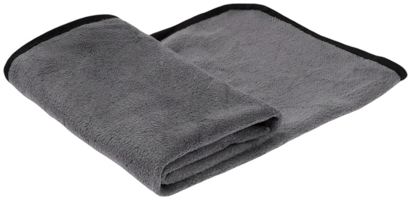 Тряпка для мытья авто, CARTAGE, микрофибра, 400 г/м², 40×60 cм, розово-серая