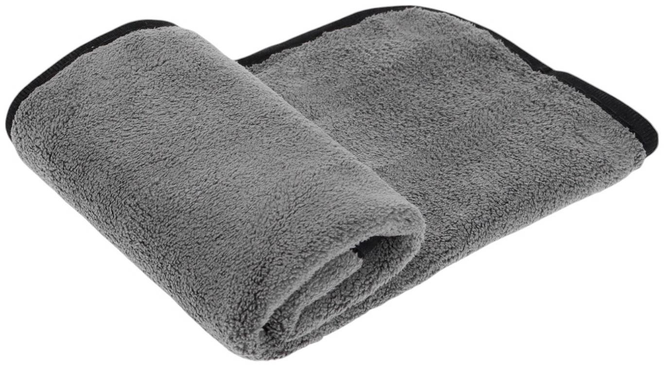 Тряпка для мытья авто CARTAGE, микрофибра, 30×40 см, розово-серый