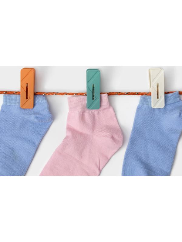 Прищепки для белья Доляна, 20 шт, верёвка бельевая 13 м, 6,5×2,3 см, ширина низа 3,8 см