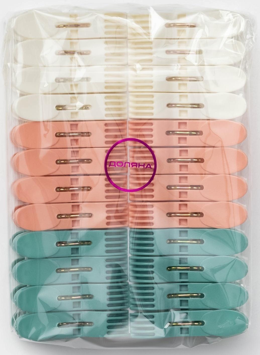 Прищепки для белья Доляна, 24 шт, 7×1,5 см, ширина низа 4,5 см