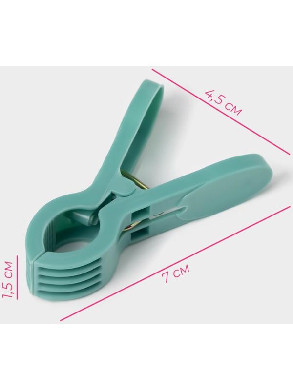 Прищепки для белья Доляна, 24 шт, 7×1,5 см, ширина низа 4,5 см