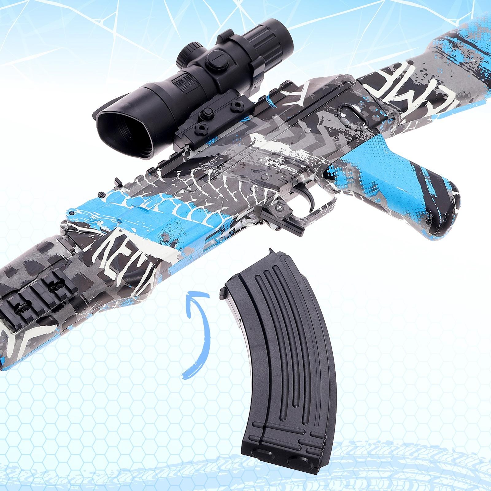 Автомат «АК-47», работает от аккумулятора, стреляет гелевыми пульками