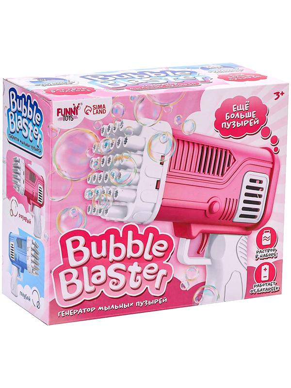 Генератор мыльных пузырей «Веселье», голубой, 7,5 × 17 × 14,5 см