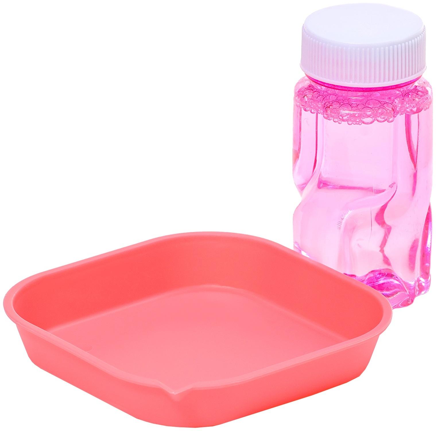 Генератор мыльных пузырей «Веселье», розовый, 7,5 × 17 × 14,5 см