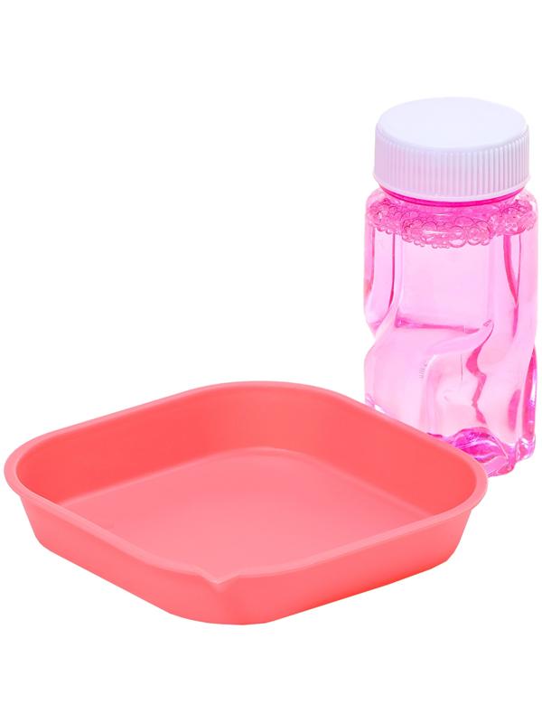 Генератор мыльных пузырей «Веселье», розовый, 7,5 × 17 × 14,5 см