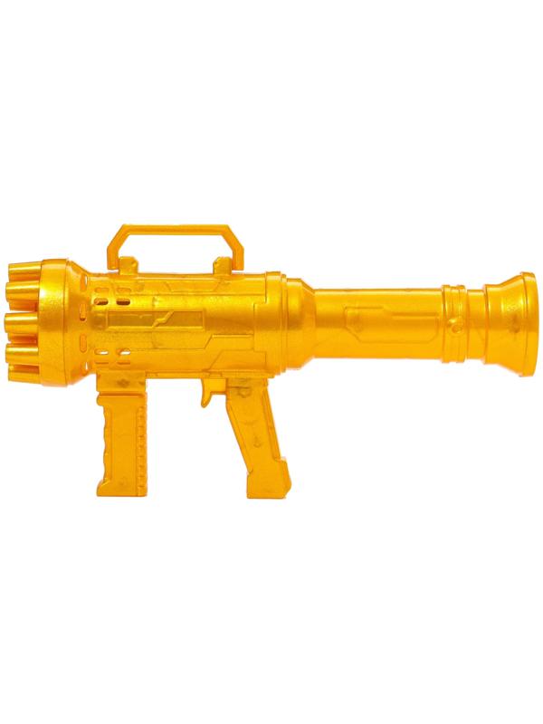 Генератор мыльных пузырей «Пулемёт», золотой, 23,6 × 10,8 см