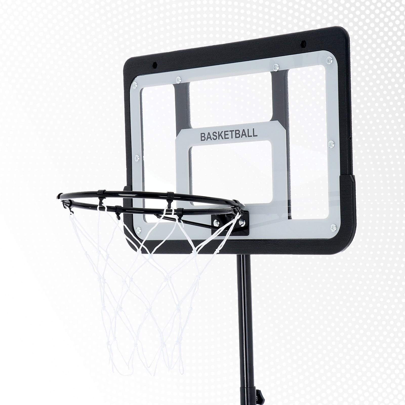 Баскетбольное кольцо с щитом и стойкой, мяч и насос в наборе, диаметр мяча 21 см, кольца 30 см