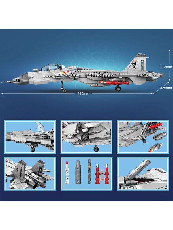 Конструктор Sembo Block «Палубный истребитель J-15» 202055 / 1186 деталей