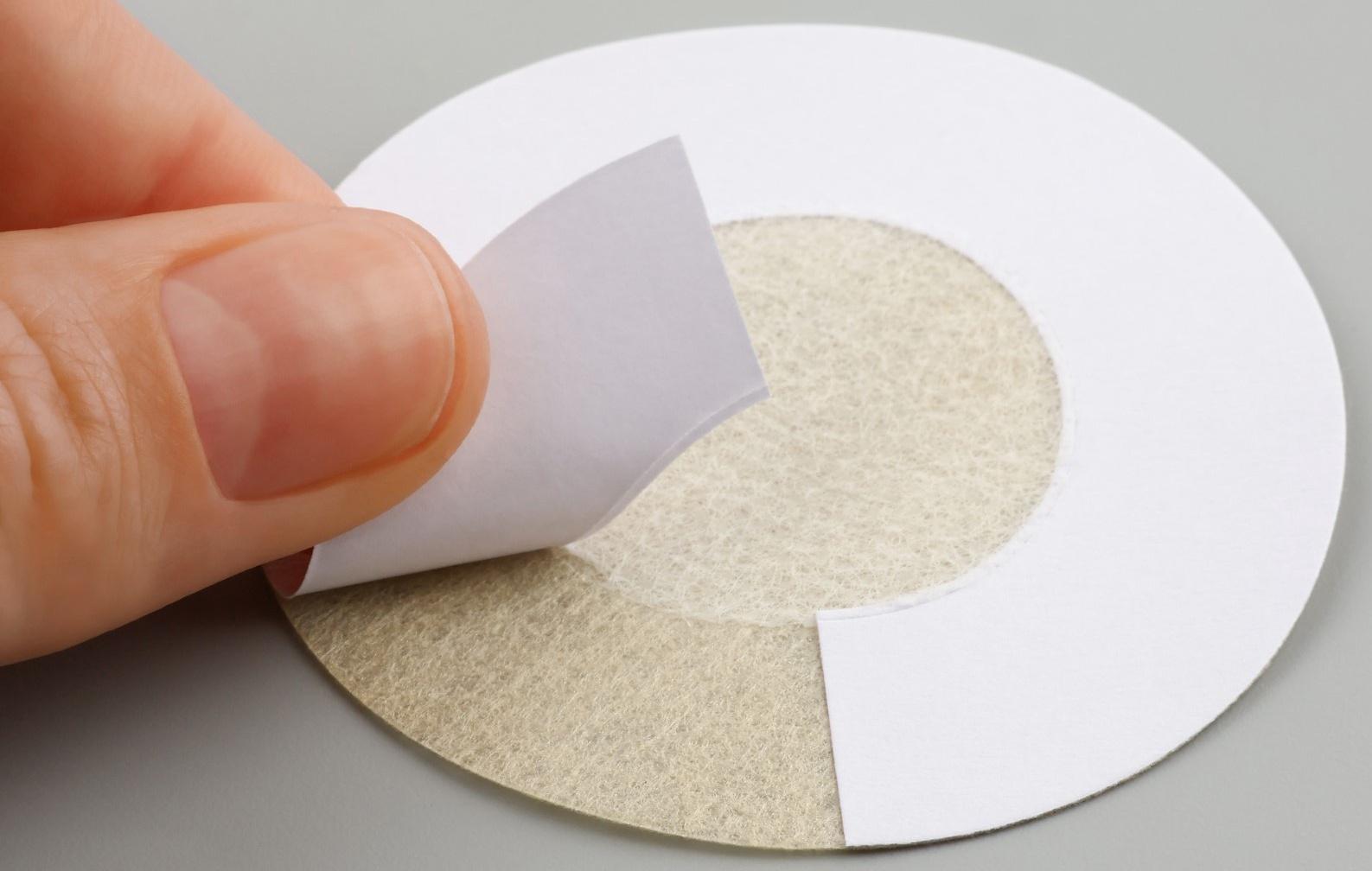 Стикини одноразовые, d = 6 см, 10 шт, цвет бежевый