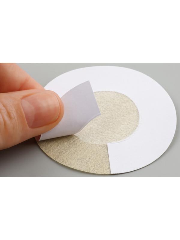Стикини одноразовые, d = 6 см, 10 шт, цвет бежевый