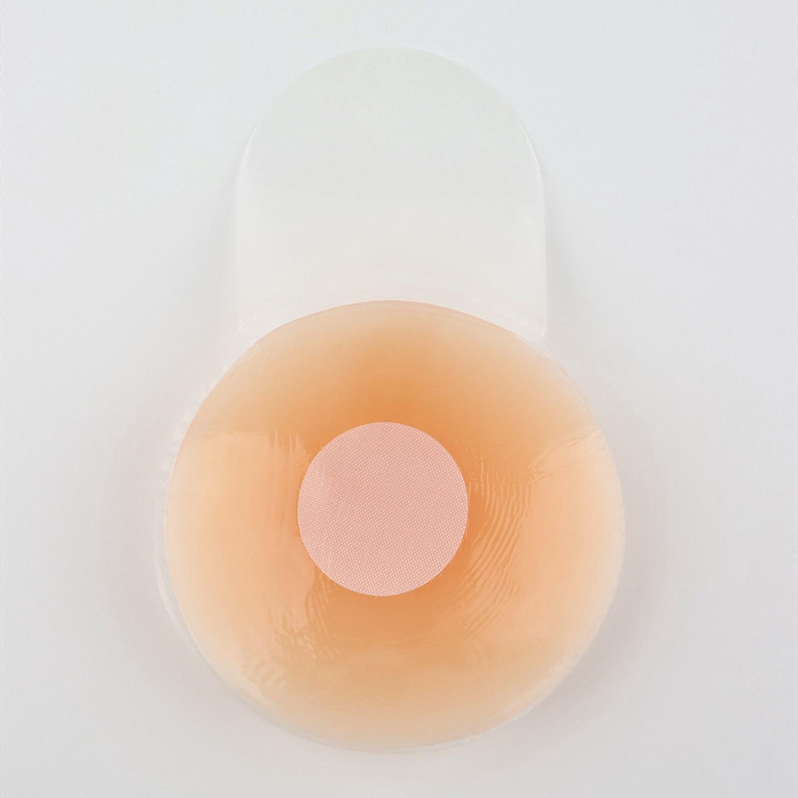 Стикини многоразовые, с подтяжкой, d = 6,5 см, цвет бежевый