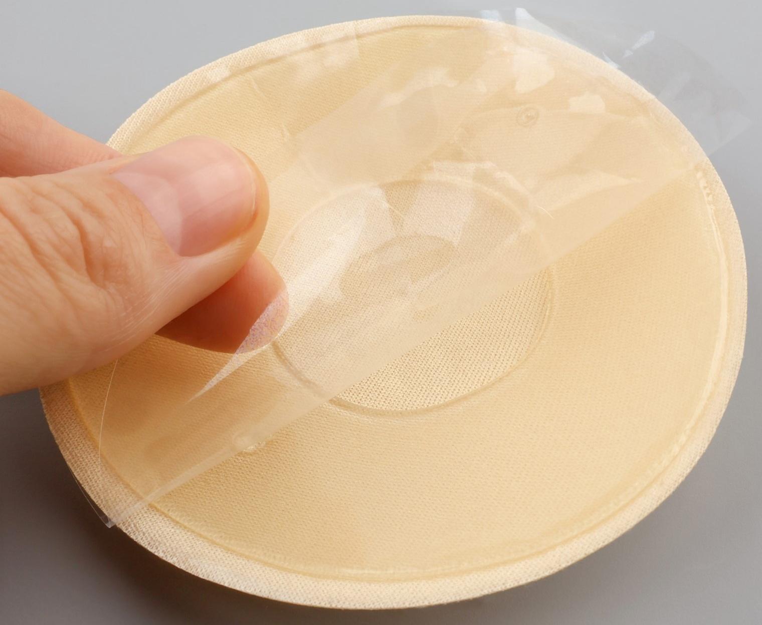 Стикини многоразовые, d = 8 см, цвет бежевый