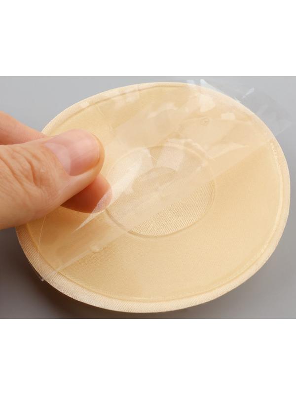 Стикини многоразовые, d = 8 см, цвет бежевый