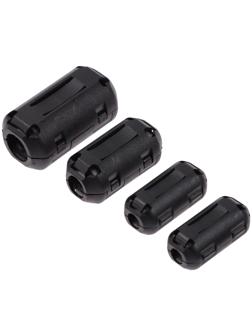 Шумоподавитель кабельных систем, набор 4 шт, с ферритовым сердечником, набор 4 шт, d-3,5,7,9 мм