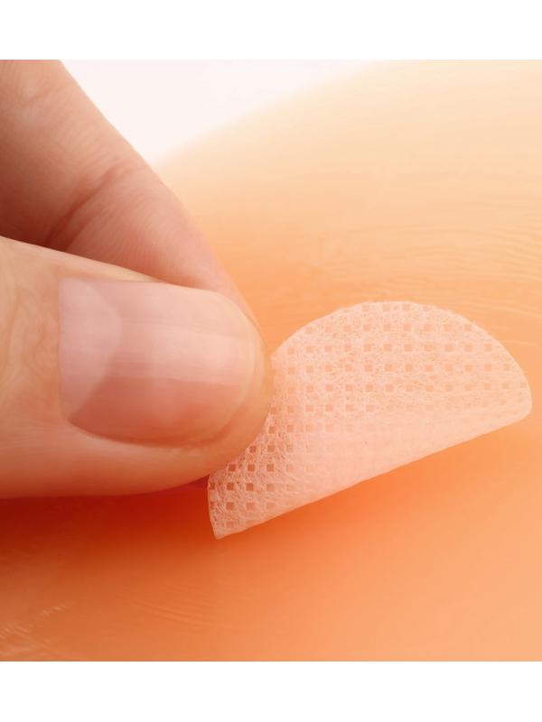 Стикини многоразовые, d = 10,5 см, цвет бежевый