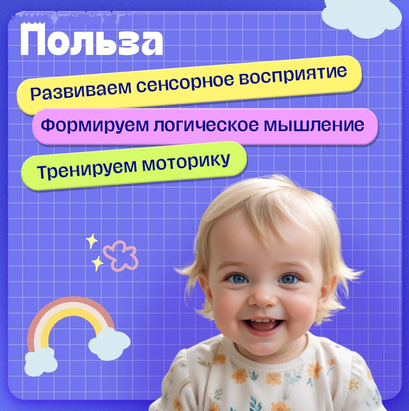 Развивающая игрушка для малышей «Бизикуби», подвижные элементы, звуковые эффекты