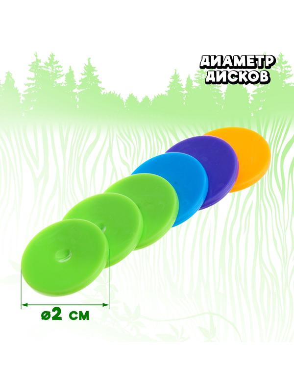 Пистолет «Дино», детский, стреляет дисками, МИКС