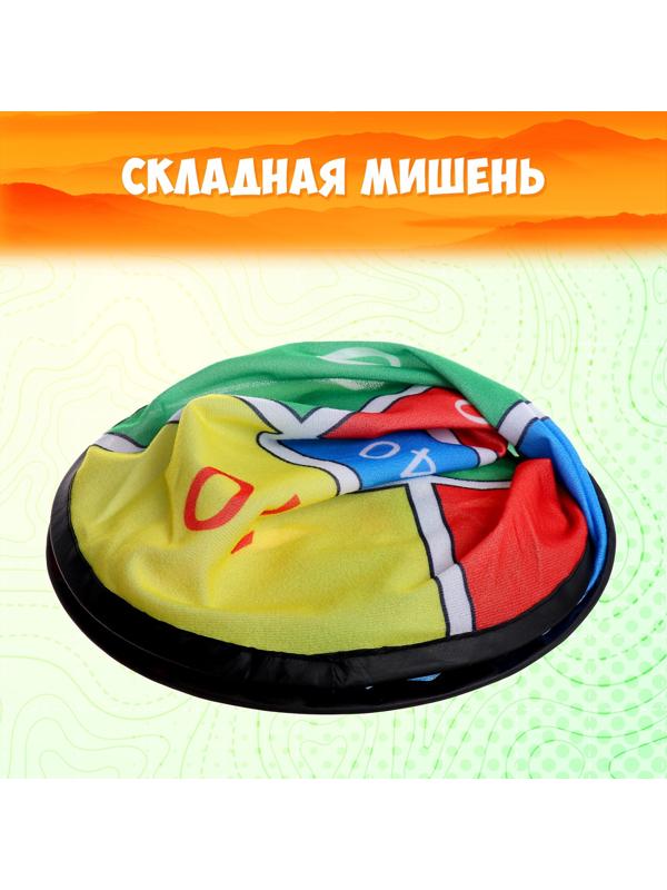 Дартс «Цель», мишень, диаметр 75 см, с мячиками и дротиками