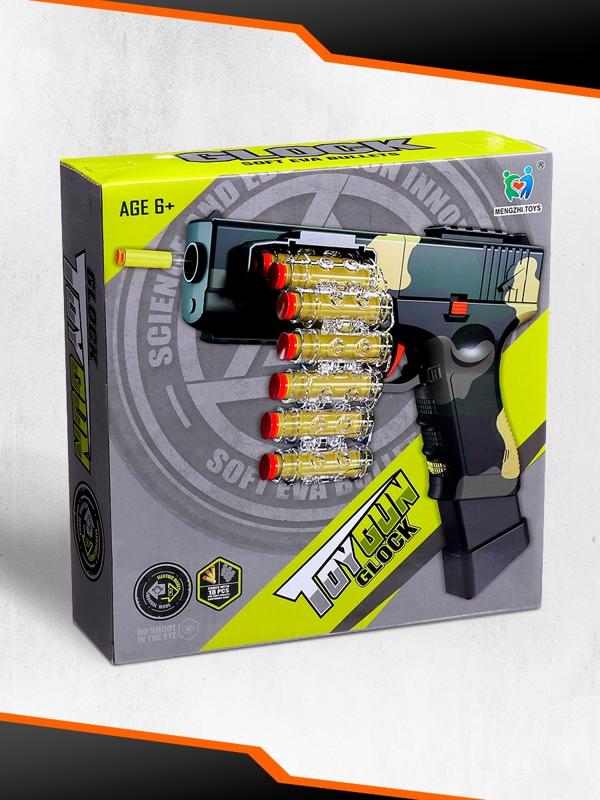 Пистолет «Глок», детский, аккумулятор, ленточная подача патронов, пули на присосках