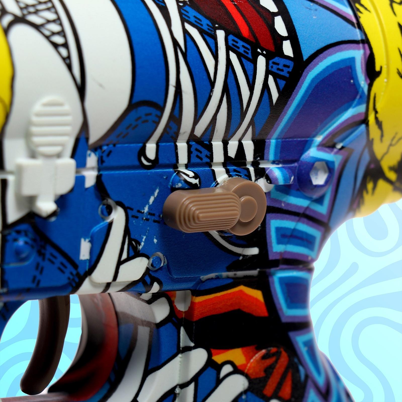 Автомат «М416», работает от аккумулятора, стреляет гелевыми пулями, световые эффекты