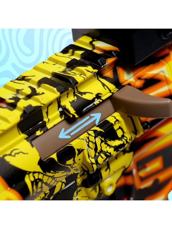 Автомат «М416», работает от аккумулятора, стреляет гелевыми пулями, световые эффекты