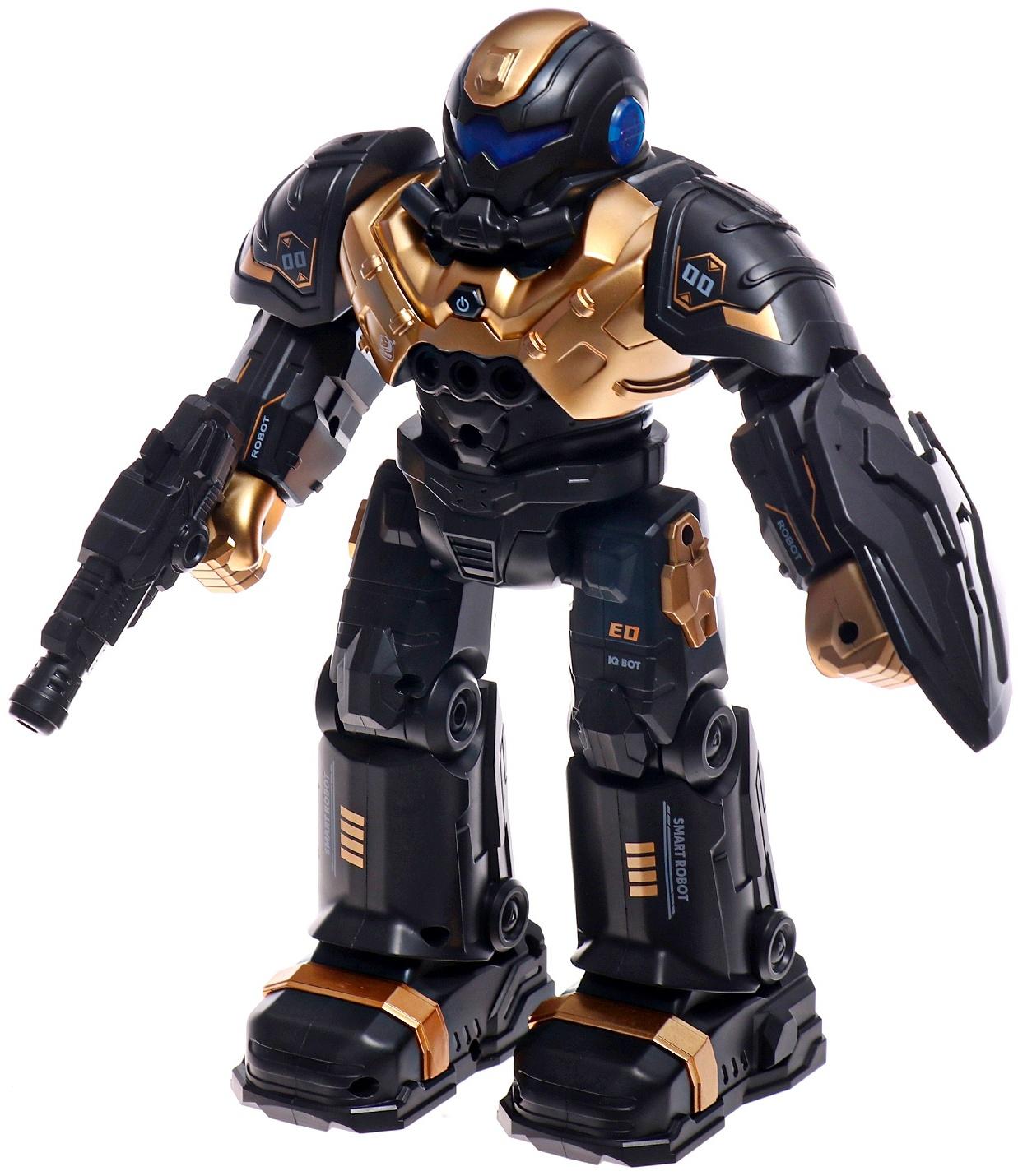 Радиоуправляемый робот «Герой. Умный робот», звуковые и световые эффекты, цвет золотой