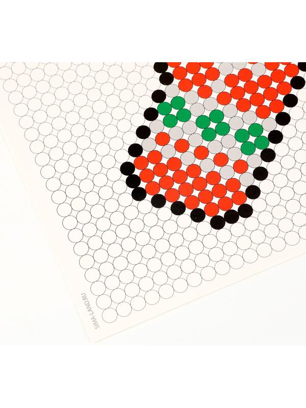 Термомозаика на новый год «Праздничная сказка» с пинцетом, набор для творчества