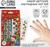 Набор детских накладных ногтей с татуировками на новый год «Новогоднее настроение»