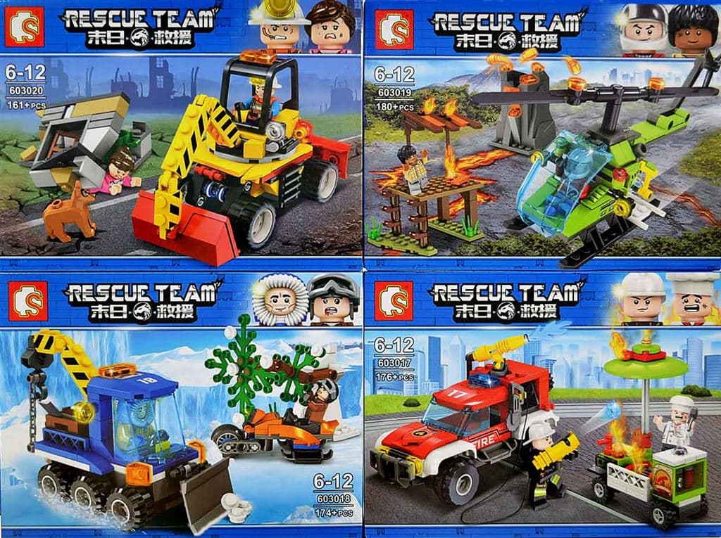 Конструктор Sembo Block «Городская техника» 603017-20 / 4 шт.