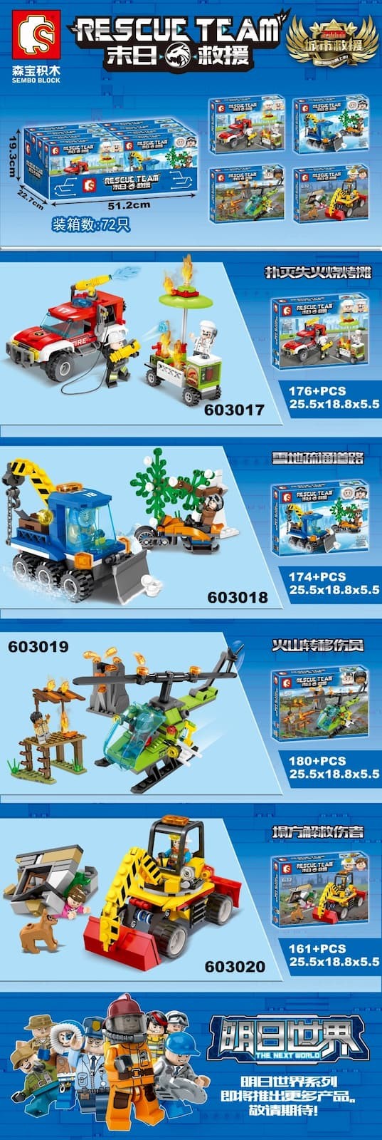 Конструктор Sembo Block «Городская техника» 603017-20 / 4 шт.