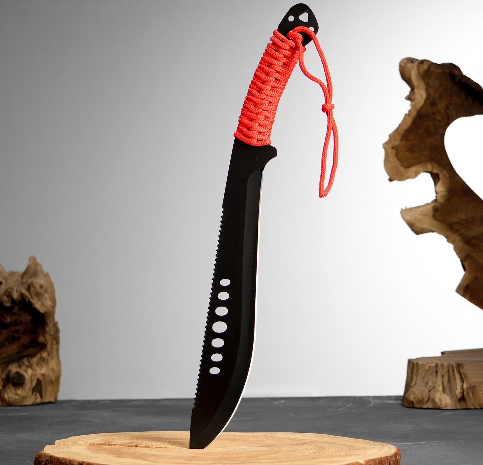 Нож-мачете туристический 43см, клинок 305мм/3мм, рукоять в оплетке