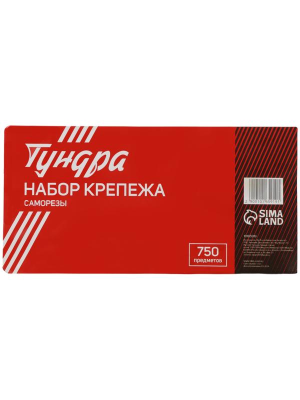 Набор саморезов ТУНДРА krep, 750 предметов