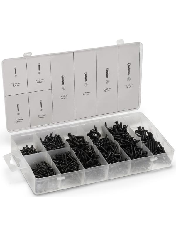 Набор саморезов ТУНДРА krep, 750 предметов