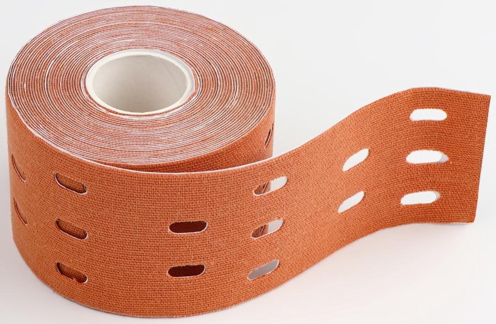 Кинезио - тейп, с перфорацией, 5 см × 5 м, цвет бежевый