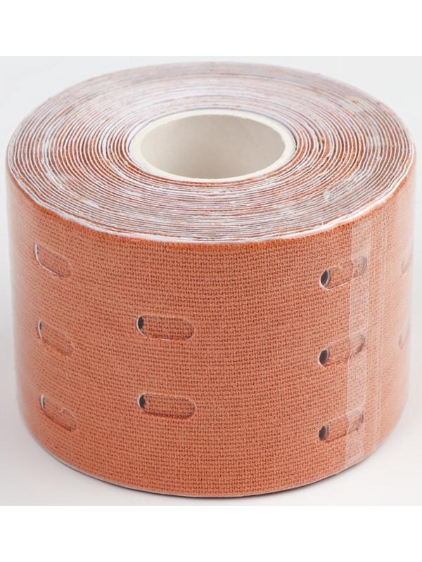 Кинезио - тейп, с перфорацией, 5 см × 5 м, цвет бежевый