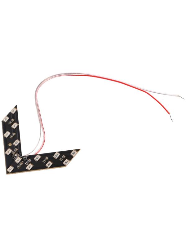 Повторитель поворота в зеркало TORSO, 12 В, 14 SMD, жёлтый свет