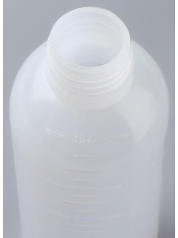 Бутылочка для окрашивания, с дозатором, 17 × 4,5 см, цвет белый