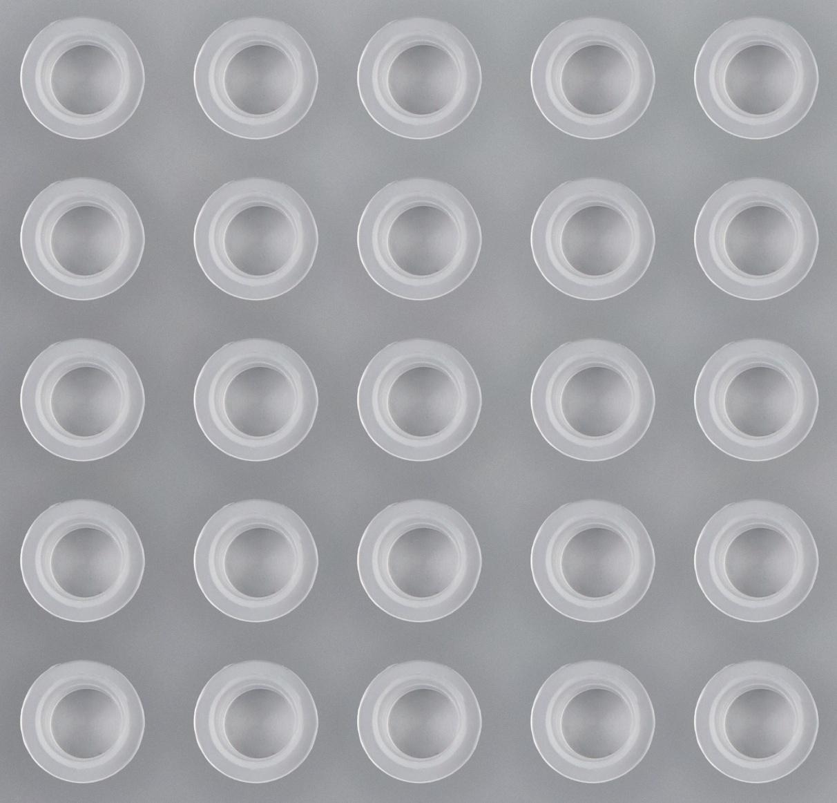 Колпачки для краски, d = 10 мм, набор - 25 шт, цвет прозрачный