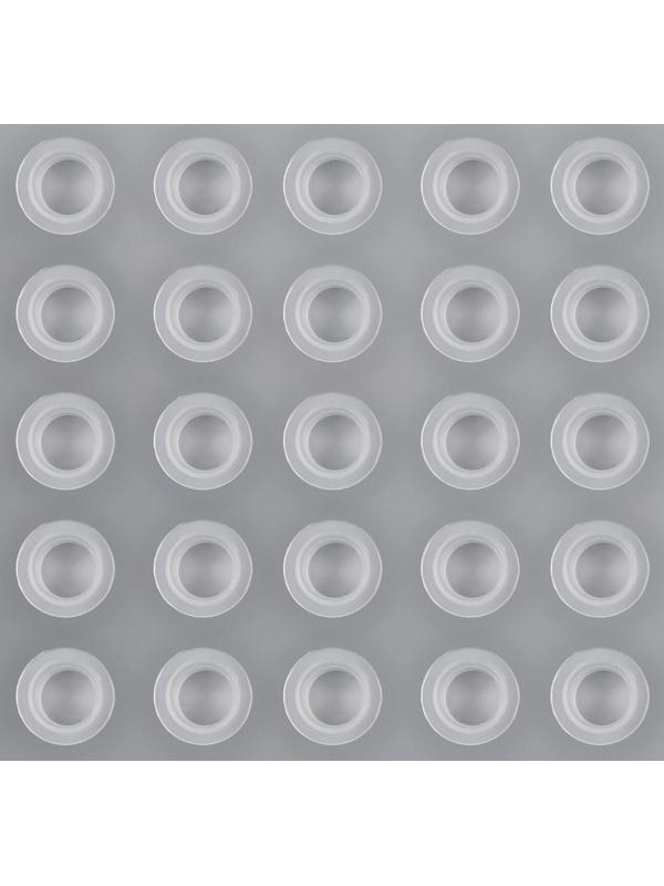 Колпачки для краски, d = 10 мм, набор - 25 шт, цвет прозрачный