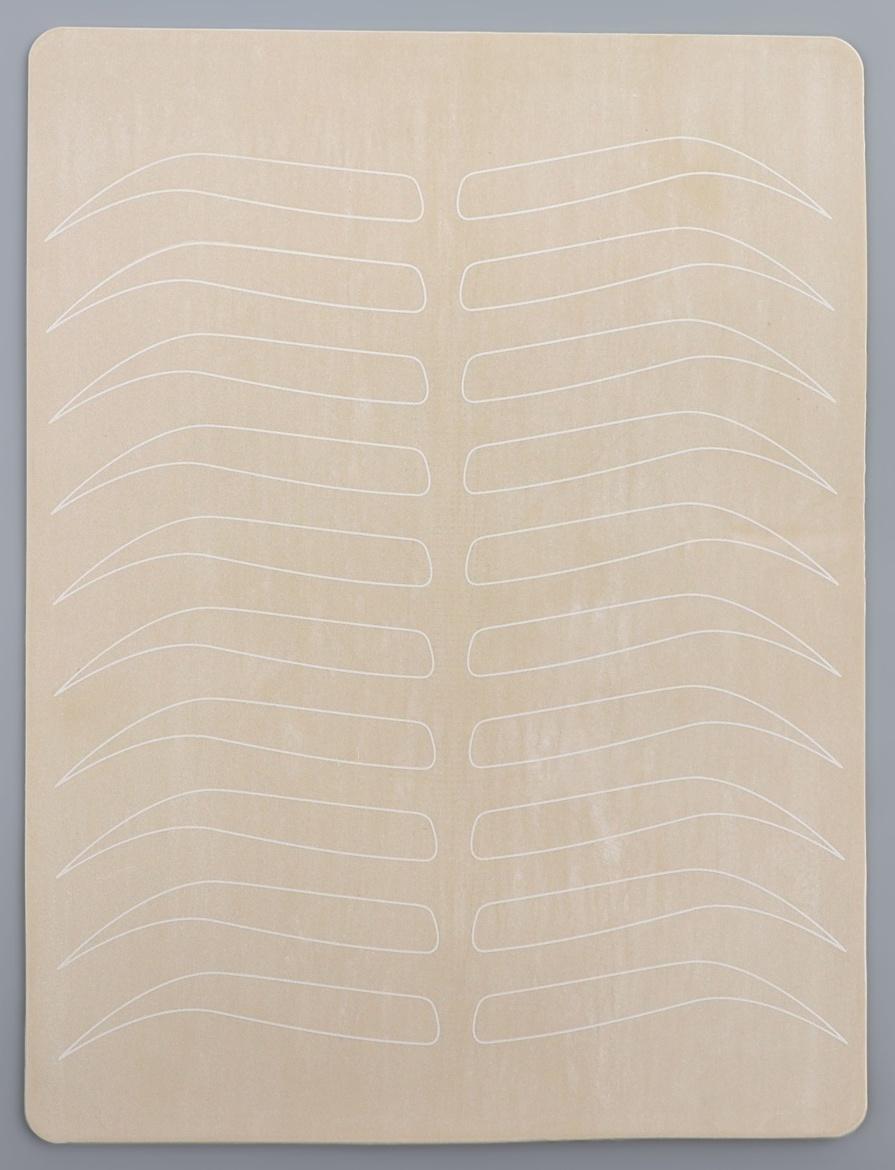 Искусственная кожа для тату и татуажа бровей, 19 × 14,5 см, цвет бежевый