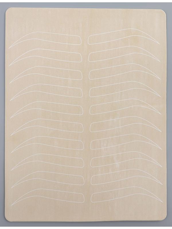 Искусственная кожа для тату и татуажа бровей, 19 × 14,5 см, цвет бежевый