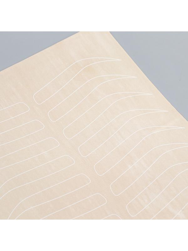 Искусственная кожа для тату и татуажа бровей, 19 × 14,5 см, цвет бежевый