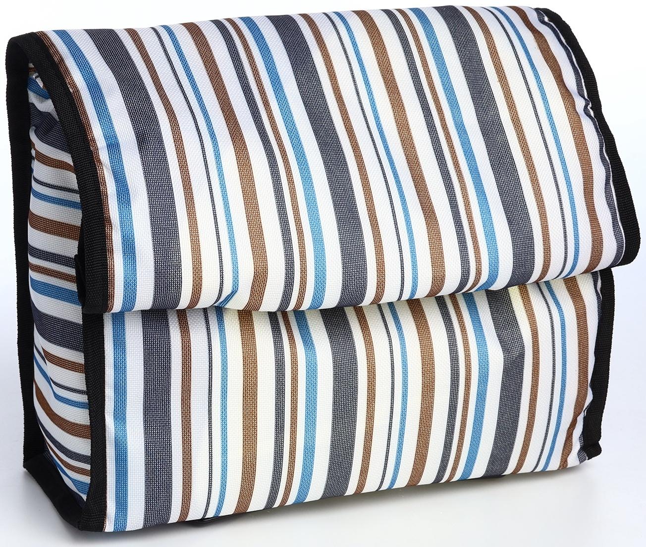 Сумка хозяйственная складная на липучке, 2 колеса, цвет разноцветный