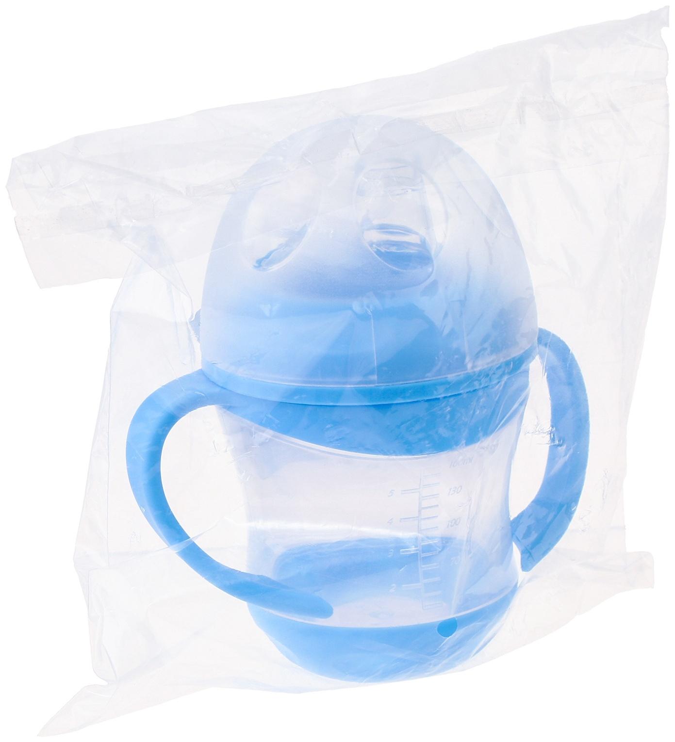 Поильник- непроливайка, антиколиковый, с силиконовым носиком, с ручками, МИКС