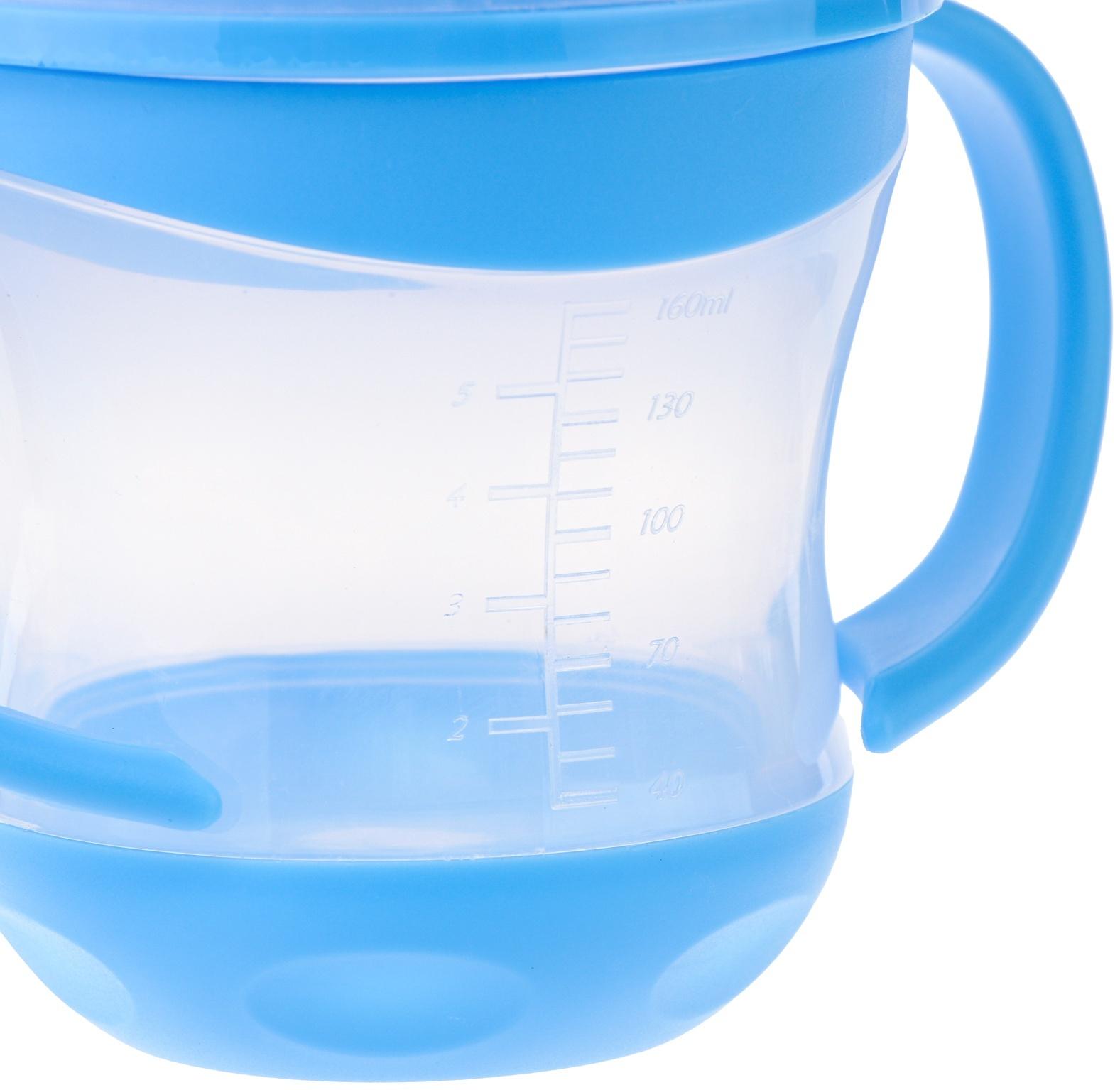 Поильник- непроливайка, антиколиковый, с силиконовым носиком, с ручками, МИКС