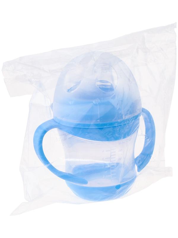 Поильник- непроливайка, антиколиковый, с силиконовым носиком, с ручками, МИКС