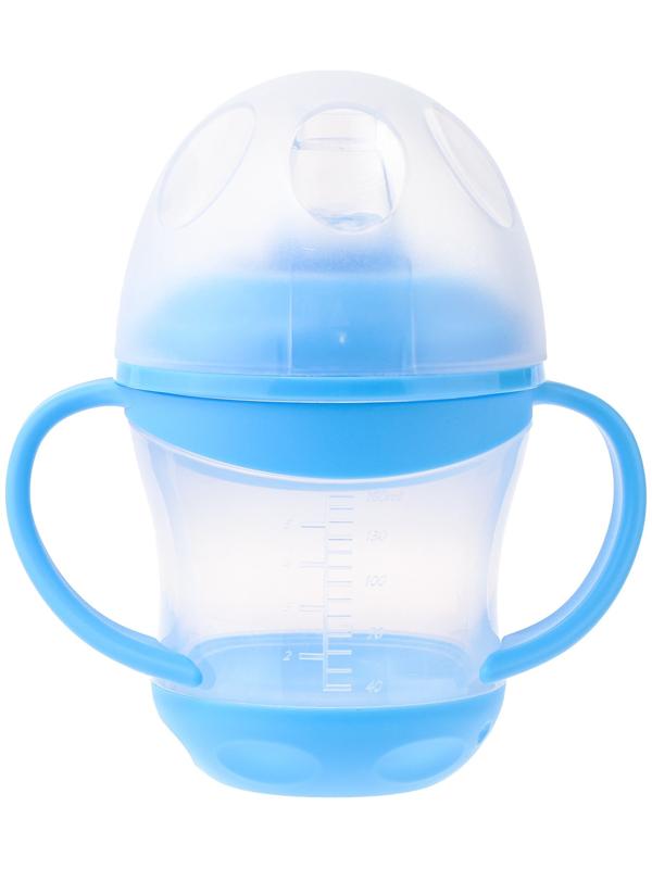 Поильник- непроливайка, антиколиковый, с силиконовым носиком, с ручками, МИКС