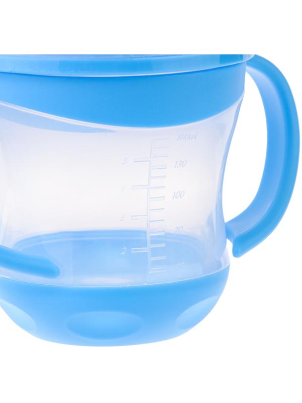 Поильник- непроливайка, антиколиковый, с силиконовым носиком, с ручками, МИКС